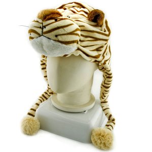 Tiger Animals Mascot Fancy Dress Costume Fur Hat Mask Cap #11309