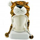 Dark Brown Tiger Mascot Fancy Dress Costume Fur Hat Cap #11310