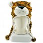 Dark Brown Tiger Mascot Fancy Dress Costume Fur Hat Cap #11310