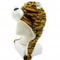 Dark Brown Tiger Mascot Fancy Dress Costume Fur Hat Cap #11310
