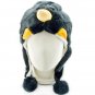 Black Penguin Mascot Plush Fancy Dress Costume Fur Hat Cap #11312