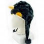 Black Penguin Mascot Plush Fancy Dress Costume Fur Hat Cap #11312