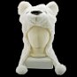 Polar Bear Mascot Plush Fancy Dress Costume Fur Hat Cap #11384