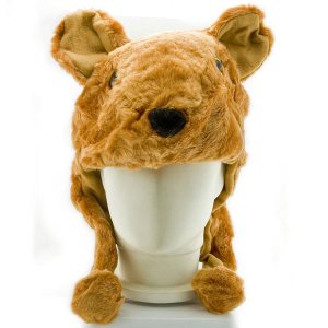 Kangaroo Plush Mascot Plush Fancy Costume Fur Hat Cap #11460