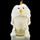White Chick Mascot Plush Fancy Costume Fur Hat Cap Mask #11462
