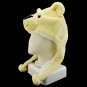 Yellow Bear Mascot Plush Fancy Costume Fur Hat Cap Mask #11464