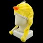 Yellow Duck Mascot Plush Fancy Costume Fur Hat Cap Mask #11466