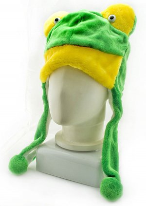 Frog Plush Mascot Fancy Dress Show Costume Mask Fur Hat Cap #11233