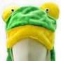 Frog Plush Mascot Fancy Dress Show Costume Mask Fur Hat Cap #11233