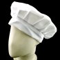 Plain White Chef BBQ Cook Puffy Hat Fancy Dress Costume #11437