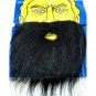 Black Halloween Fake Beard Mustache Facial Hair Costume #11095