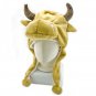 Cow Ox Mascot Plush Fancy Costume Animals Fur Hat Cap #11510