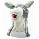 Donkey Mascot Plush Fancy Costume Animals Fur Hat Cap #11511