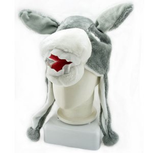 Donkey Mascot Plush Fancy Costume Animals Fur Hat Cap #11511