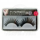 Black 15mm Fake False Eyelashes Lashes for Halloween Party #11722