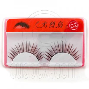 Black 10mm Fake False Eyelashes Lashes for Halloween Party #11723
