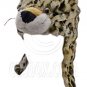Leopard Cheetah Jaguar Light Brown Mascot Plush Fancy Costume Animals Fur Hat Cap #51374
