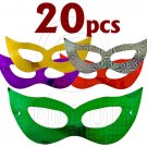 Lot 20 Shiny Bat Mardi Gras Masquerade Ball Party Mask #11965