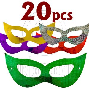 Lot 20 Shiny Bat Mardi Gras Masquerade Ball Party Mask #11965