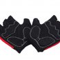 Gel Padded Palm Half Finger Cycling Bike Gloves RED #51387
