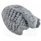 Plain Wool Beanie with Diamond Pattern Double Layer (GRAY) #51404