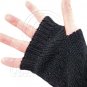 Unisex Fingerless Plain Short Gloves Gorgeous (ORANGE with tiny golden thread) #51351