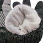Men's Full Finger Wooly Cuff Gloves w/ Fluffy Lining (DARK BLUE SPIRAL) #51446