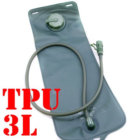 3L TPU Long Hydration Bladder Bag (GREEN) #50091