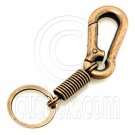Strong Alloy Pear Shaped Carabiner Keyring Bronze B #51489