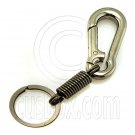 Strong Alloy Pear Shaped Carabiner Keyring Silver B #51491