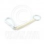 2x Extentable Strap 5cm Keychain with 5cm Pear Shaped Carabiner #51495