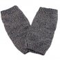 Unisex Fingerless Plain Short Gloves Gorgeous (GRAY with tiny silver thread) #51434