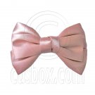 Pair Adorable 4.5inches 11cm Ribbon Bowknot Bow Tie Alligator Hair Clips CHAMPAGNE #51555
