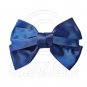 Pair Adorable 4.5inches 11cm Ribbon Bowknot Bow Tie Alligator Hair Clips DARK BLUE #51567