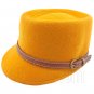 Wool Felt Lady Women Vintage Cap Hat with YELLOW #51632