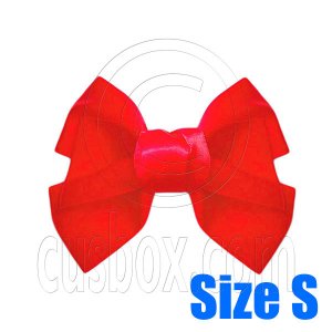Pair Adorable 3inch 8cm Ribbon Bowknot Bow Tie Alligator Hair Clips Small RED #51643