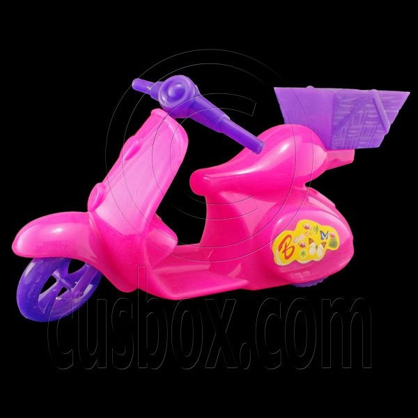Pink Plastic Motorcycle 1:6 Barbie Blythe Doll's House Dollhouse Miniature #12406