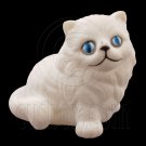 Rubber Cute Pet White Cat 1:6 Barbie Blythe Doll's House Dollhouse Miniature #12414