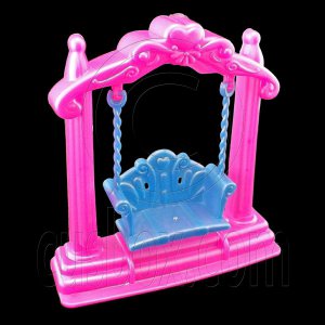 Pink Blue Swing Bench Chair 1:6 Barbie Blythe Doll's House Dollhouse Miniature #12416