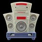 Hi-Fi Home Theater Combo Cabinet New 1/6 Barbie Doll's House Dollhouse Miniature #12458