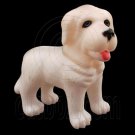 Rubber Cute Pet White Dog 1/6 Barbie Blythe Doll's House Dollhouse Miniature #12500