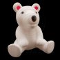 Rubber Cute White Polar Bear 1/6 Barbie Blythe Doll's House Dollhouse Miniature #12537