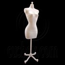 White Dress Form Clothes Stand 1/6 Barbie Scale Doll's House Dollhouse Miniature #12591
