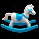 Blue Rocking Horse Swing Chair 1/6 Barbie Kelly Doll's House Dollhouse Furniture #12592