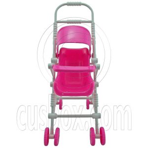 Pink Nursery Baby New Stroller 1/6 Barbie Kelly Doll's House Dollhouse Furniture #12594