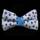 Pair Mini Size 5cm 2inch Kids' Bowknot (Star Pattern) Bow Tie Alligator Hair Clips BLUE #51721