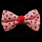 Pair Mini Size 5cm 2inch Kids' Bowknot (Star Pattern) Bow Tie Alligator Hair Clips RED #51722