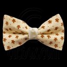 Pair Mini Size 5cm 2inch Kids' Bowknot (Star Pattern) Bow Tie Alligator Hair Clips YELLOW #51723
