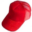 Plain Mesh Ball Cap (RED) #50559