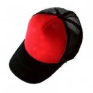Plain Mesh Ball Cap (RED BLACK) #51202
